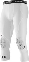 G-Form Pro Pantalon De Compression 3/4 Avec Coussinets Hommes - Wit | Taille: XS