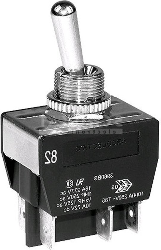 EKONOMIK dubbele tuimelschakelaar, wit, 250V~/10A