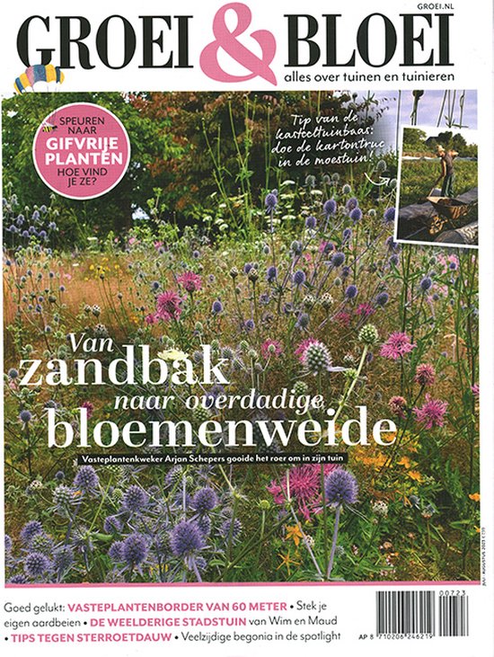 Groei & Bloei tijdschrift - Tips en inspiratie voor een bloemenparadijs 07  2023 | bol
