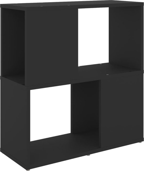 vidaXL-Boekenkast-60x24x63-cm-bewerkt-hout-zwart