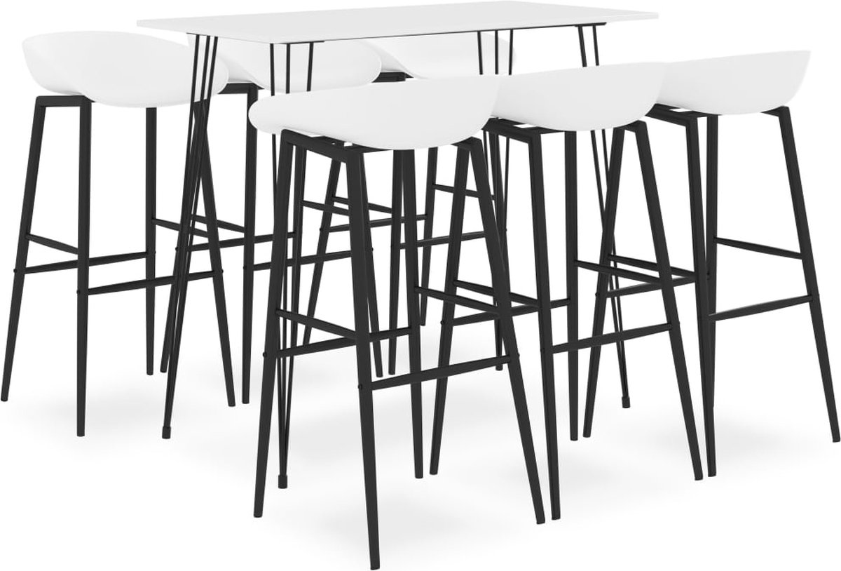 vidaXL - 7-delige - Barset - wit
