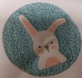 Punch Needle pakket - Borduurring met Borduurnaalden en Borduurgaren -Compleet creatief hobby voorbedrukte borduurpakket - hang oor konijn