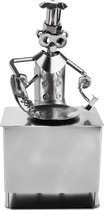 BRUBAKER Schroef Man Cook - Handgemaakte IJzer Figuur Metal Man Keuken - Metal Figure Gift Idee voor Master en Hobby Koks