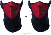 Improducts Fleece Skimasker - facemask - Thermo Winddicht - Rood
