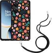 Cazy Case avec cordon adapté pour OnePlus Nord CE 3 Lite 5G Ayez Always des fleurs