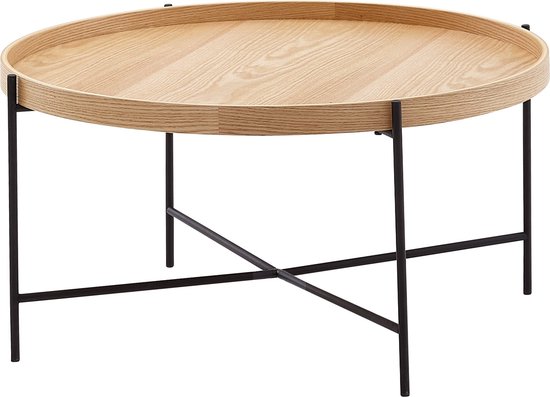 Homgoday Salontafel, woonkamertafel, Sonoma-eiken, 90 x 50 x 36,5 cm, meerlaags hout, salontafel, salontafel, salontafel, salontafel, voor woonkamer, kantoor, slaapkamer