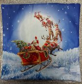 Kussenhoes - Decoratieve kussenhoes 45x45 cm - Kerstkussen - Zachte stof - kerst 11
