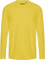 Recycled Herenshirt 'Performance' met lange mouwen Yellow - XXL