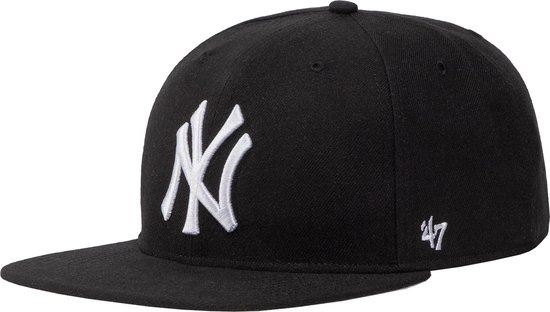 47 Brand MLB New York Yankees No Shot Cap B-NSHOT17WBP-BK, Mannen, Zwart, Pet, maat: One size