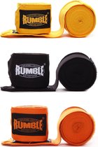 Bandage Boksen Rumble 3 Paar - 4 Meter - Geel/Zwart/Oranje