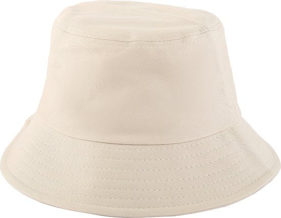 Emilie collection - Vissershoed - bucket hat - katoen - khaki beige