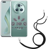 Cazy Hoesje met koord geschikt voor Honor Magic5 Pro Stay Cozy