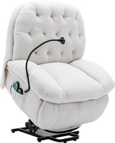Merax Stand-Up Chair - Fauteuil relax avec Massage- et fonction chauffante - Fauteuil relax - Wit