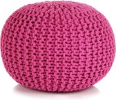 DIY Knitting & Crochet Set Zpagetti - Hoooked - Pouf kit - faites votre eigen Pouf - Rose Hot
