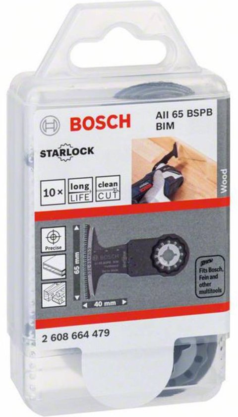 Bosch 2608664479 Lame de scie plongeante AII 65 BSPB BIM - 40 x 65 mm -  Bois dur (10 pcs) | bol