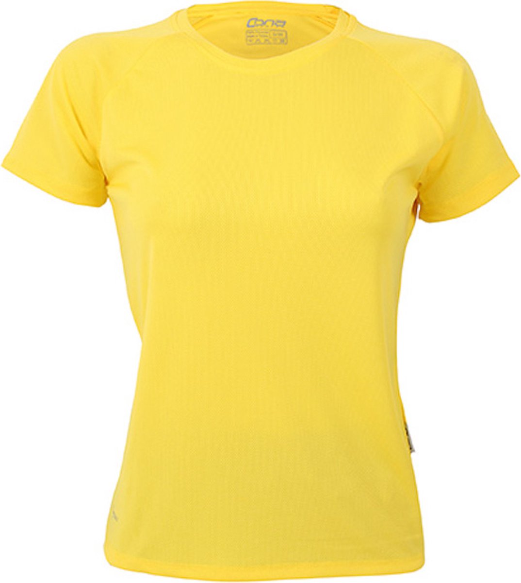 Damessportshirt 'Tech Tee' met korte mouwen Sun Yellow - XS