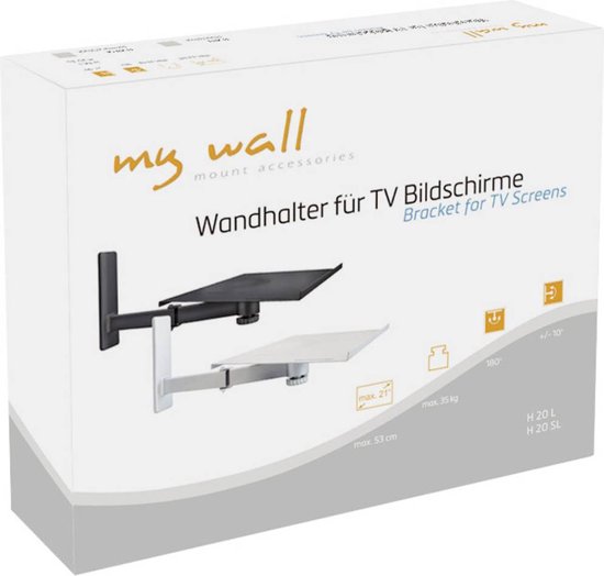 my wall H 20 L TV-Wandhalterung Für Röhrenfernseher 25,4 cm (10) - 50,8