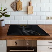 Inductiebeschermer Vrouw met goud | 60 x 52 cm | Keukendecoratie | Bescherm mat | Inductie afdekplaat