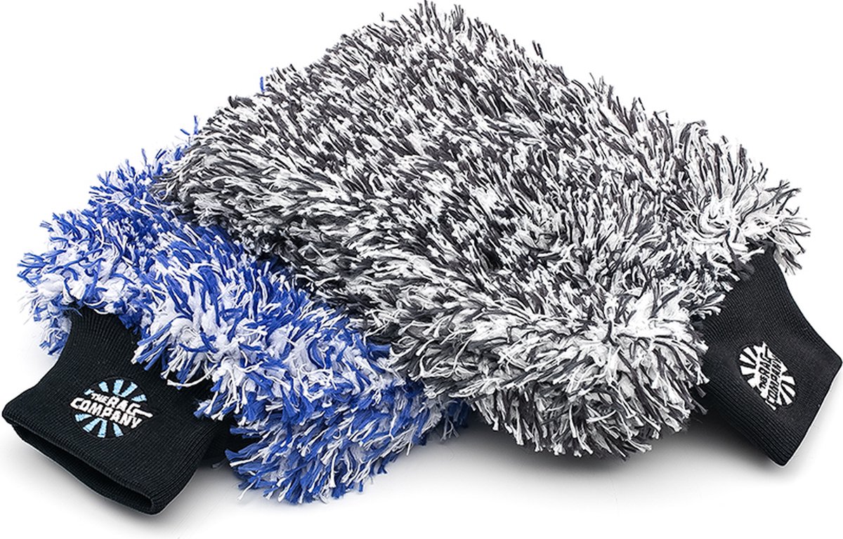 The Rag Company - The Cyclone - Ultra Wash Mit Combo - Blue & Black - 2 Pack