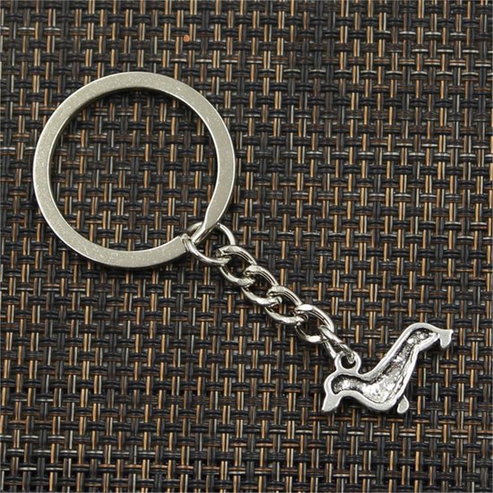 Teckel Sleutelhanger korthaar grijs - De Teckelshop