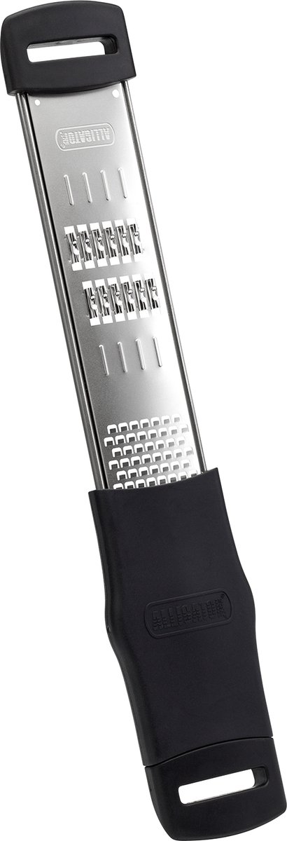 Alligator Rasp - Zester - Grater - Juliene - Kaasrasp - Citroenrasp - RVS - Zwart - Inclusief beschermhoes