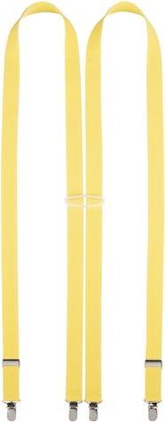 Daspartout - gele bretels - vier stevige clips - H model