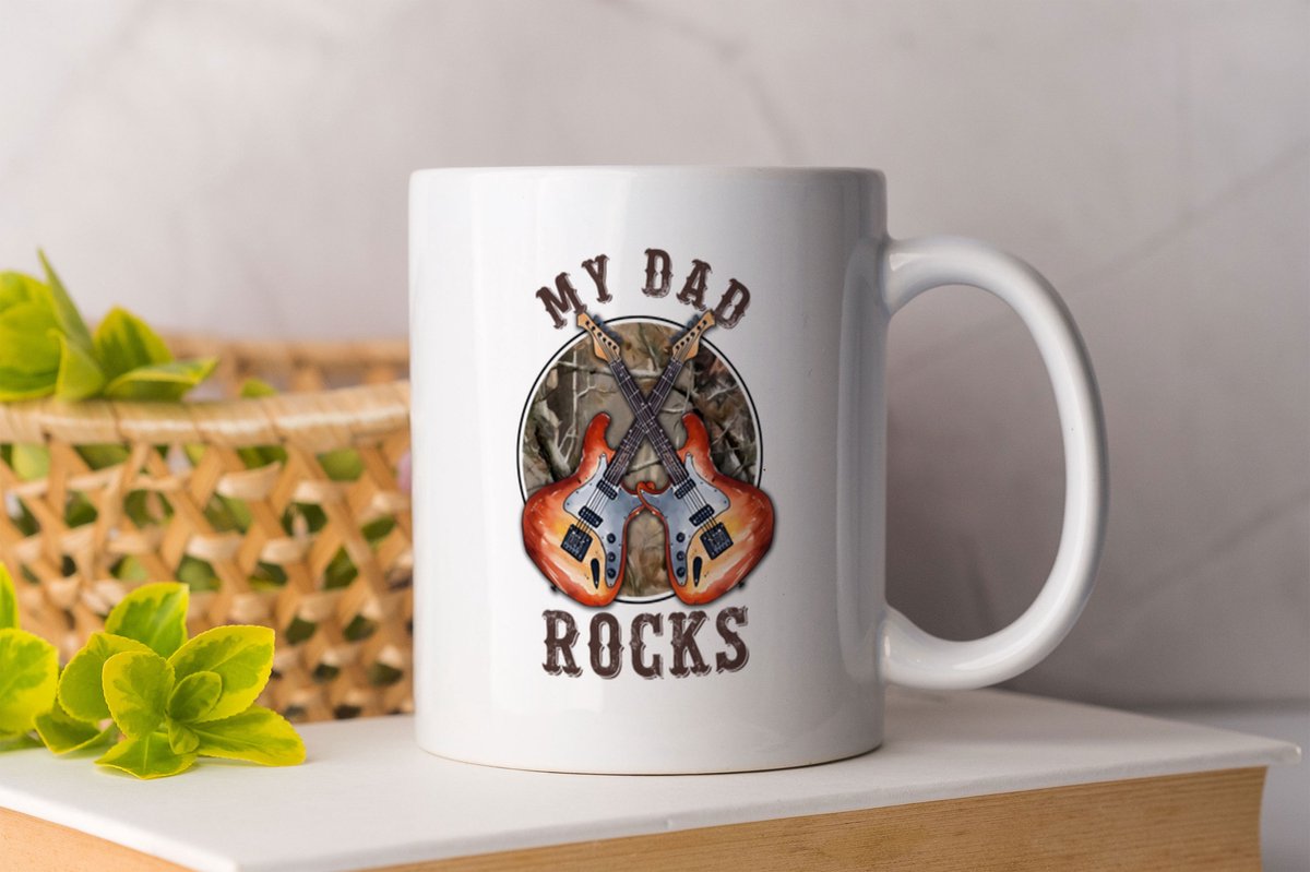 Mok My dad rocks - Best Dad ever - Beste vader ter wereld - liefde - cute - vaderdag - cadeau - papa
