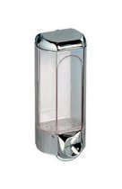 Marplast handzeepdispenser -  wandmontage -  0,8 liter - kunststof - chroom