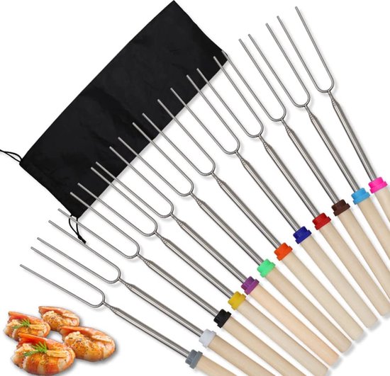 Bâton de brochette de Barbecue en acier inoxydable, brochettes de