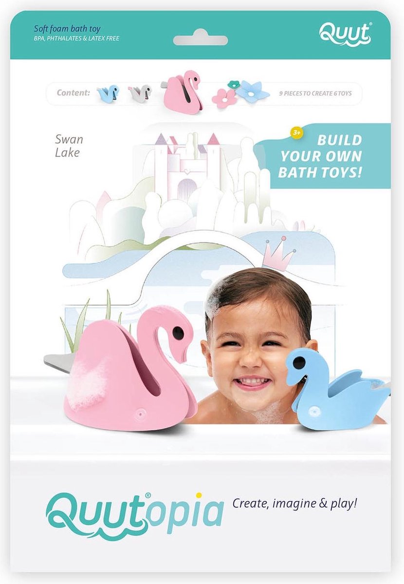 Quut - Quutopia 3D Badpuzzel Set Zwanenmeer