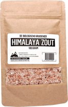 De Biologische Kruidenier Himalaya Zout - 100gr - grof - roze zout - navulling - hersluitbare zak