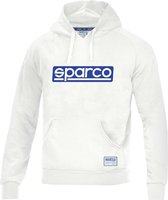 Sparco ORIGINAL Hoodie - Hoodie met Sparco logo - Wit - Hoodie maat M