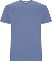 T-shirt unisex met korte mouwen 'Stafford' Denimblauw - 3/4 jaar