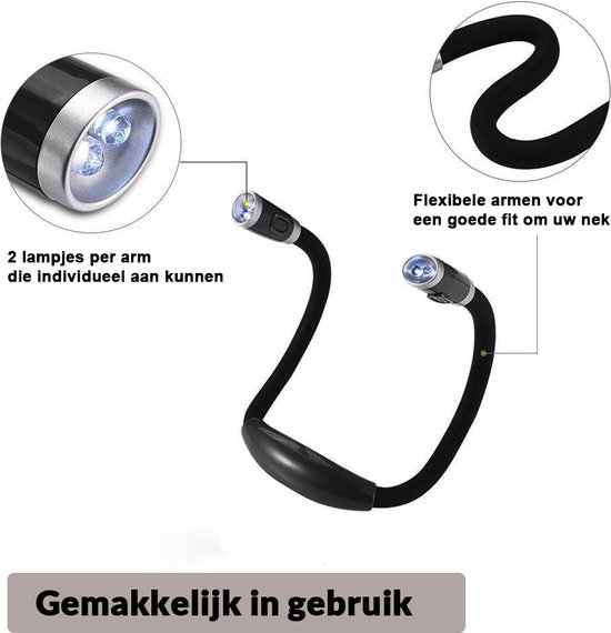 Nova Luce Jaco - bedlamp - 10 x 3 x 44 cm - 3W LED incl. - zwart