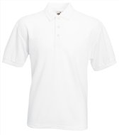Fruit of the Loom - Classic Pique Polo - Wit - XL