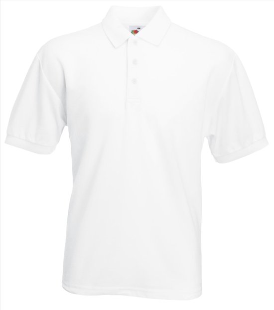 Fruit of the Loom - Classic Pique Polo - Wit - M