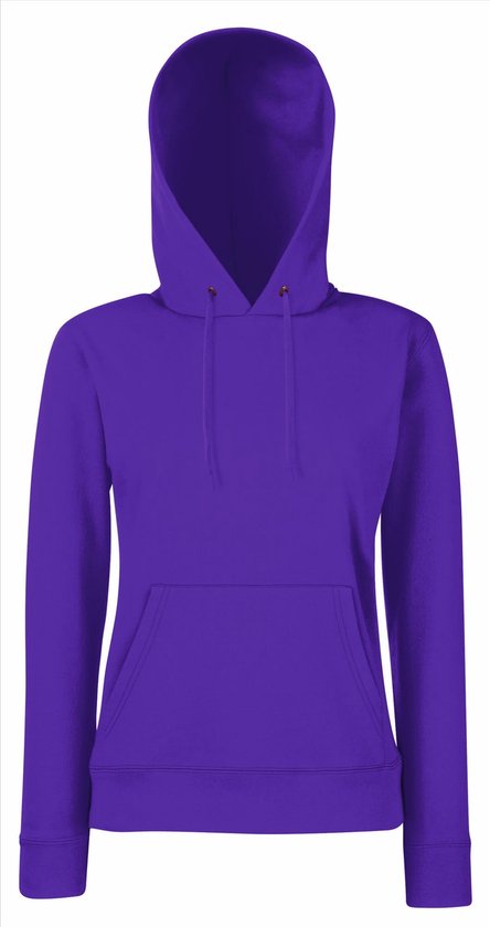 Fruit of the Loom - Lady-Fit Classic Hoodie - Paars - L