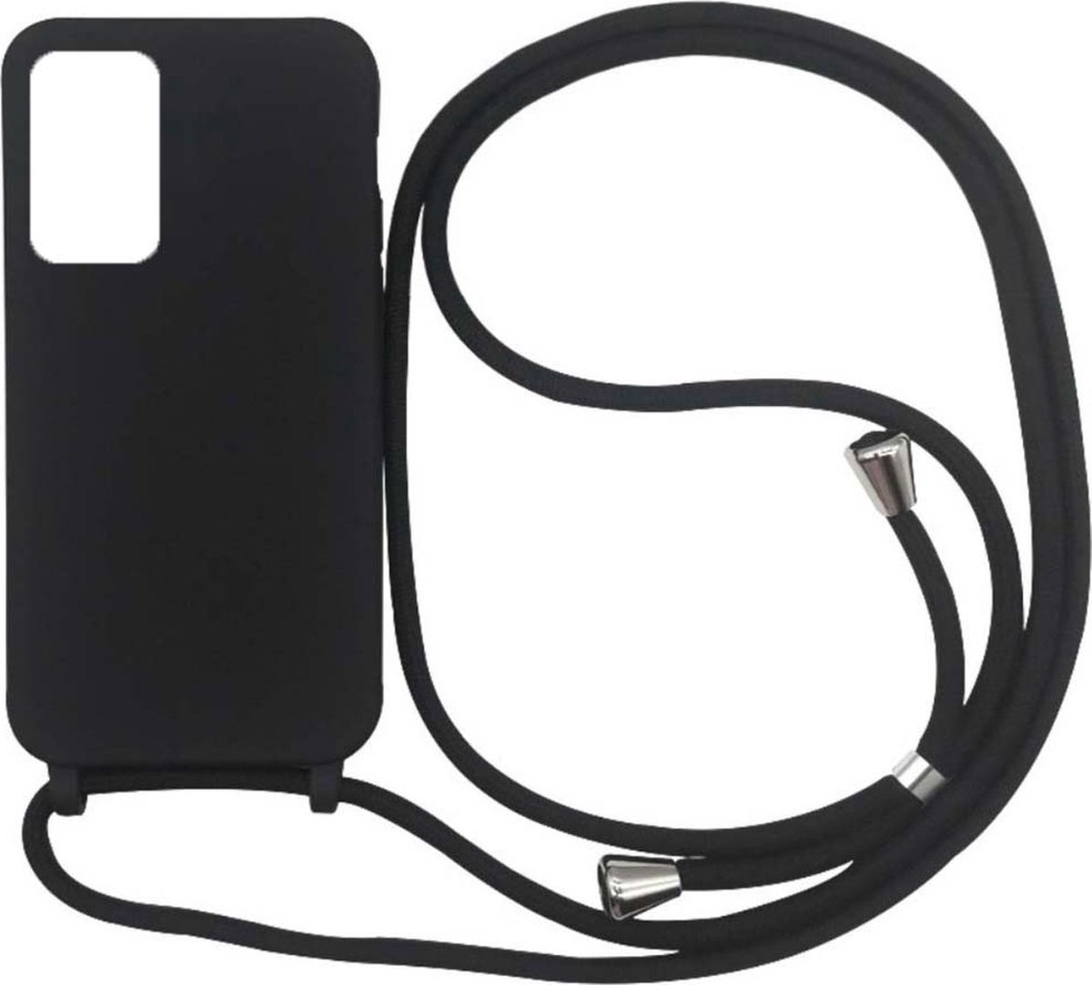 Smartphonica Samsung Galaxy S20 hoesje met koord - Zwart geschikt voor Samsung Galaxy S20