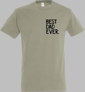 Shirt voor Papa-Vaderdag cadeau shirt-best Dad ever met kindernaam-namen-Maat XL
