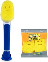 Scrub Daddy - Dish Washer - Scrub Mommy - Afwas Borstel - Incl. 2 Extra Sponzen - Blauw