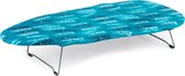 Beldray Tafelstrijkplank (100% katoen) met ophanghaak - Afmeting 73 x 31 cm - Opvouwbaar - Mini strijkplank - Voor op reis - Knijpers