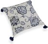Cushion Versa Blue Tassels Polyester (45 x 45 cm)