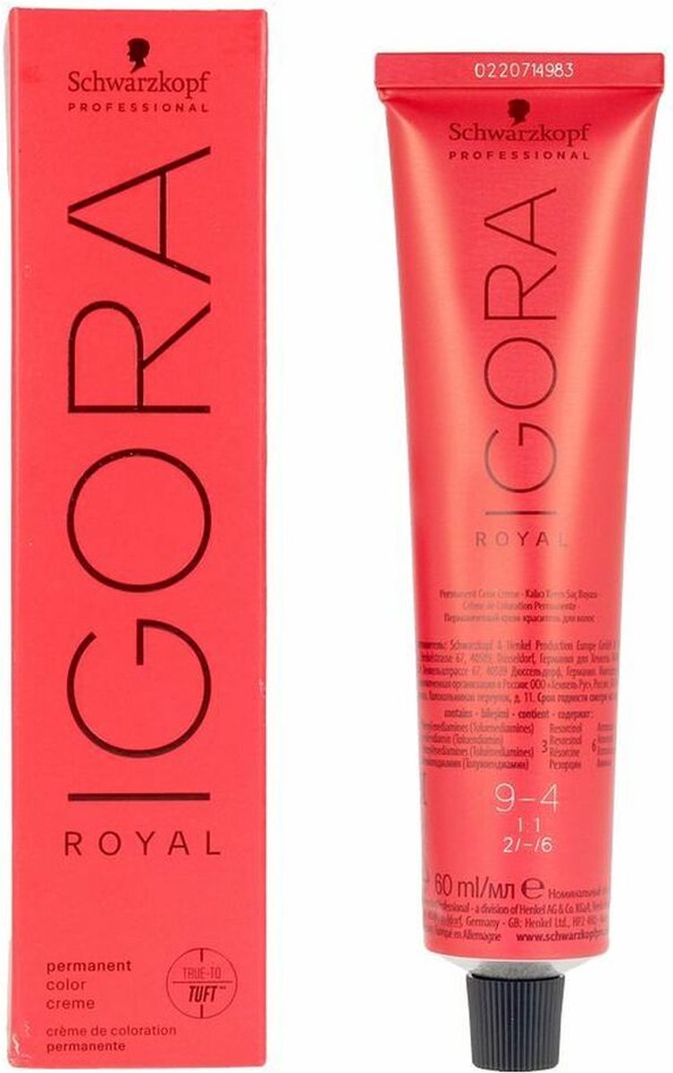 Permanente kleurcrème Schwarzkopf Igora Royal 9-4 (60 ml)