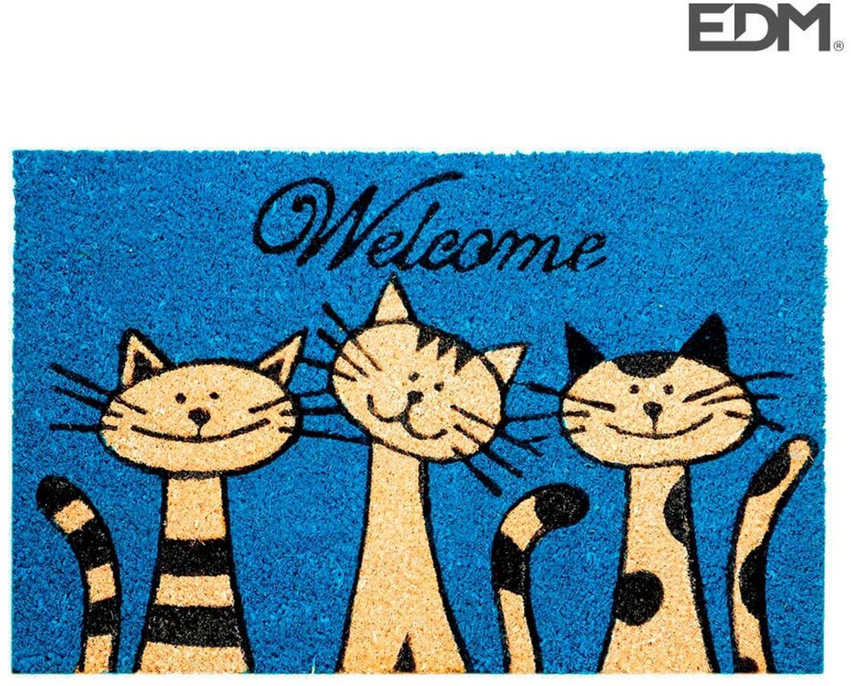 Deurmat EDM Blauw 60 x 40 cm