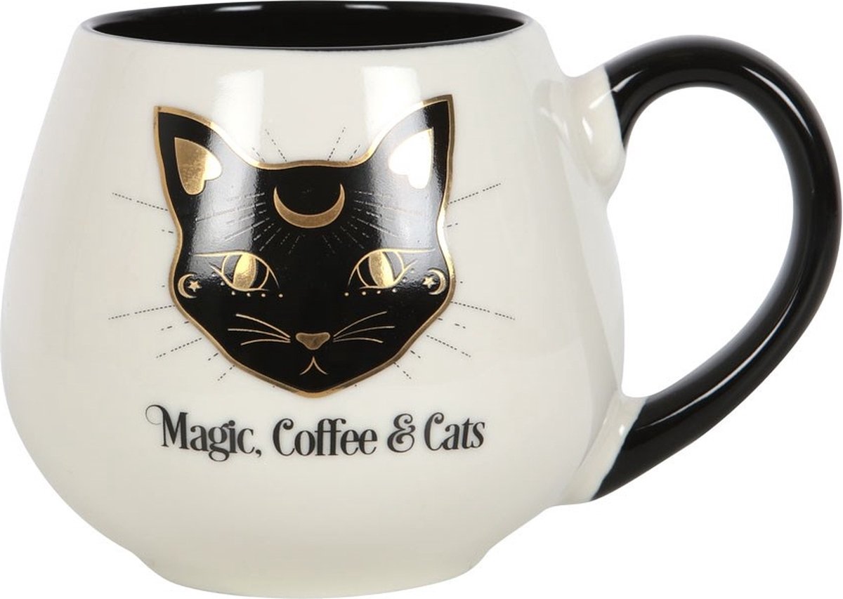 Something Different Mok/beker Magic Coffee & Cats Rounded Multicolours
