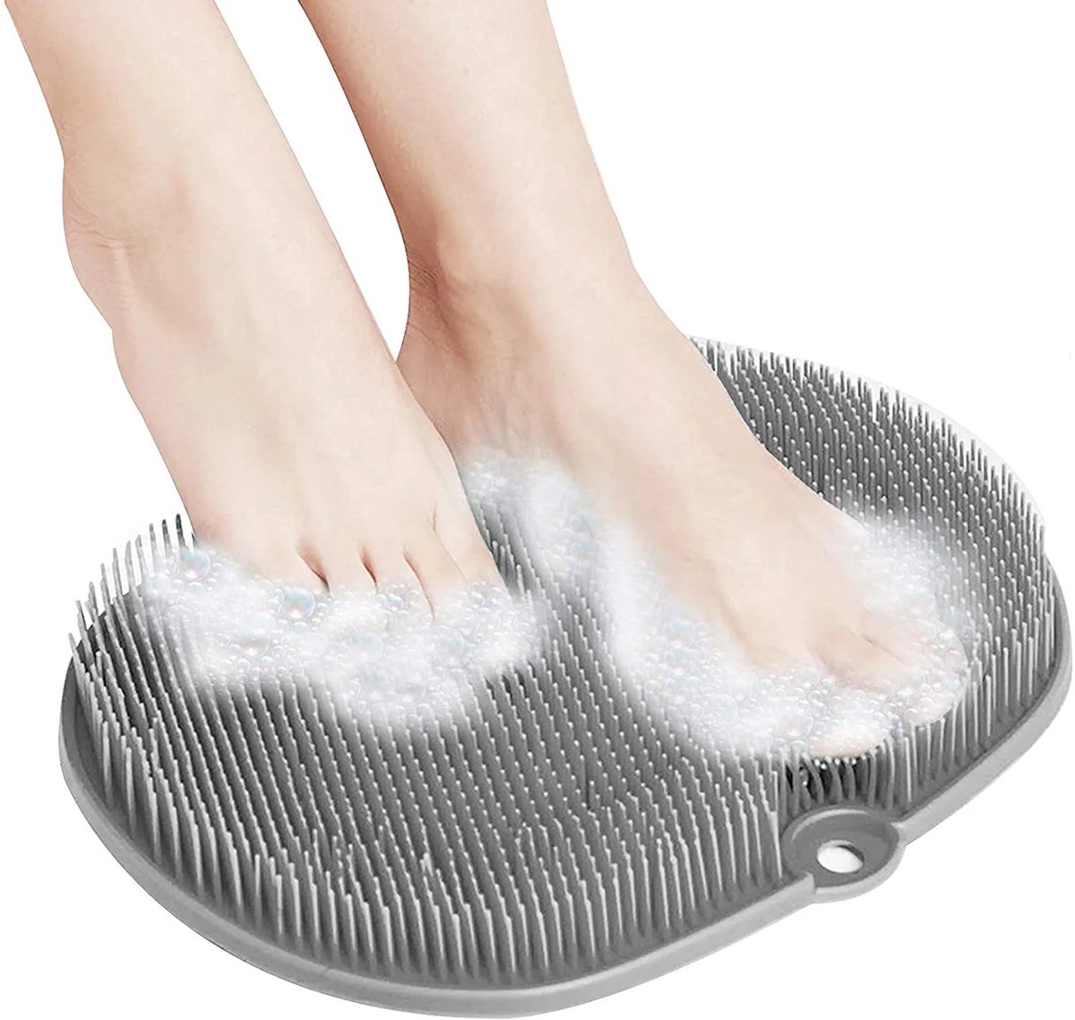 Goedkoopste Premium Voetscrubber – Grijs – Voetborstel – Voetmassage – Douchemat – Scrub Lichaam – Scrubhandschoen – Scrubhandschoenen – Scrub Borstel – Scrubborstel Douche