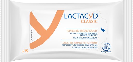 Lactacyd Verzorgende Tissues - Intieme Doekjes - 6x15 stuks - intieme hygiëne