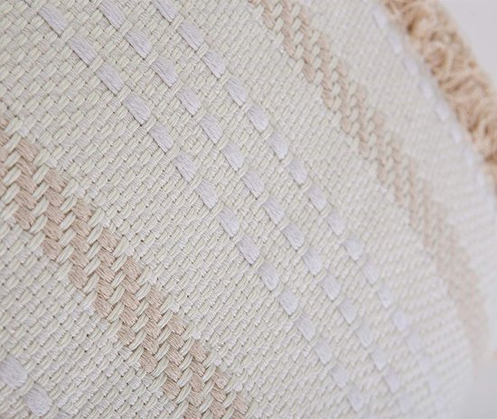 Boho Stijl Kussenhoes Set Van 2 Boho Kussenslopen 45x45 Cm – Macramé Design Met Kwastjes, Katoenen Linnen, Voor Bank Of Woonkamer Macramé Kwastjes Katoenen Linnen