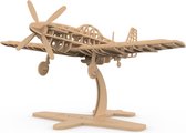 Ilo Build 3D Houten Modelbouw P-51 Mustang, NUI-101, 34x30,6x20cm
