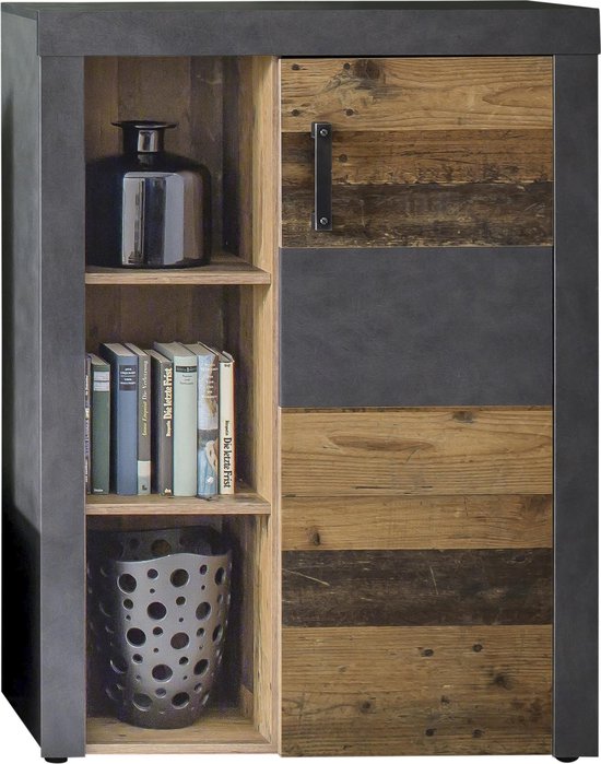 Wandkast Nevada 4-Deurs Melamine Wit 74x191cm